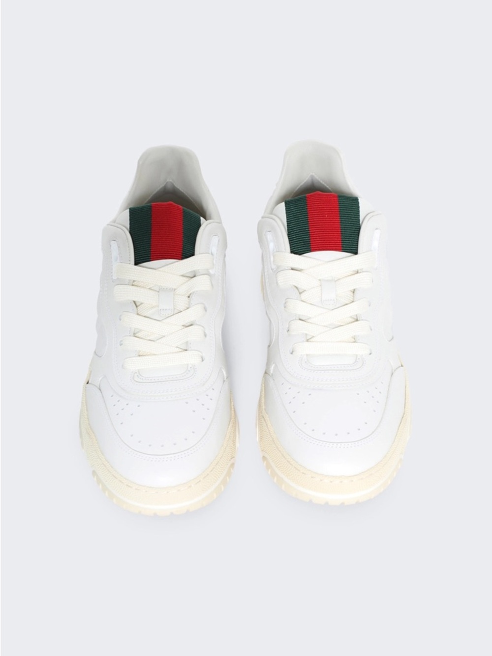 NWB GUCCI RE-WEB SNEAKERS WHITE LEATHER sz36 - Picture 3 of 13